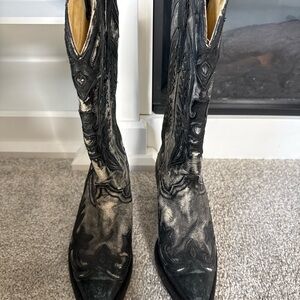 Corral distressed Black and Gray Western Cowboy Boots